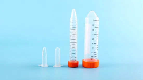 Micro tubo da centrifuga sterile in plastica medica senza enzimi da laboratorio trasparente all'ingrosso con fondo conico